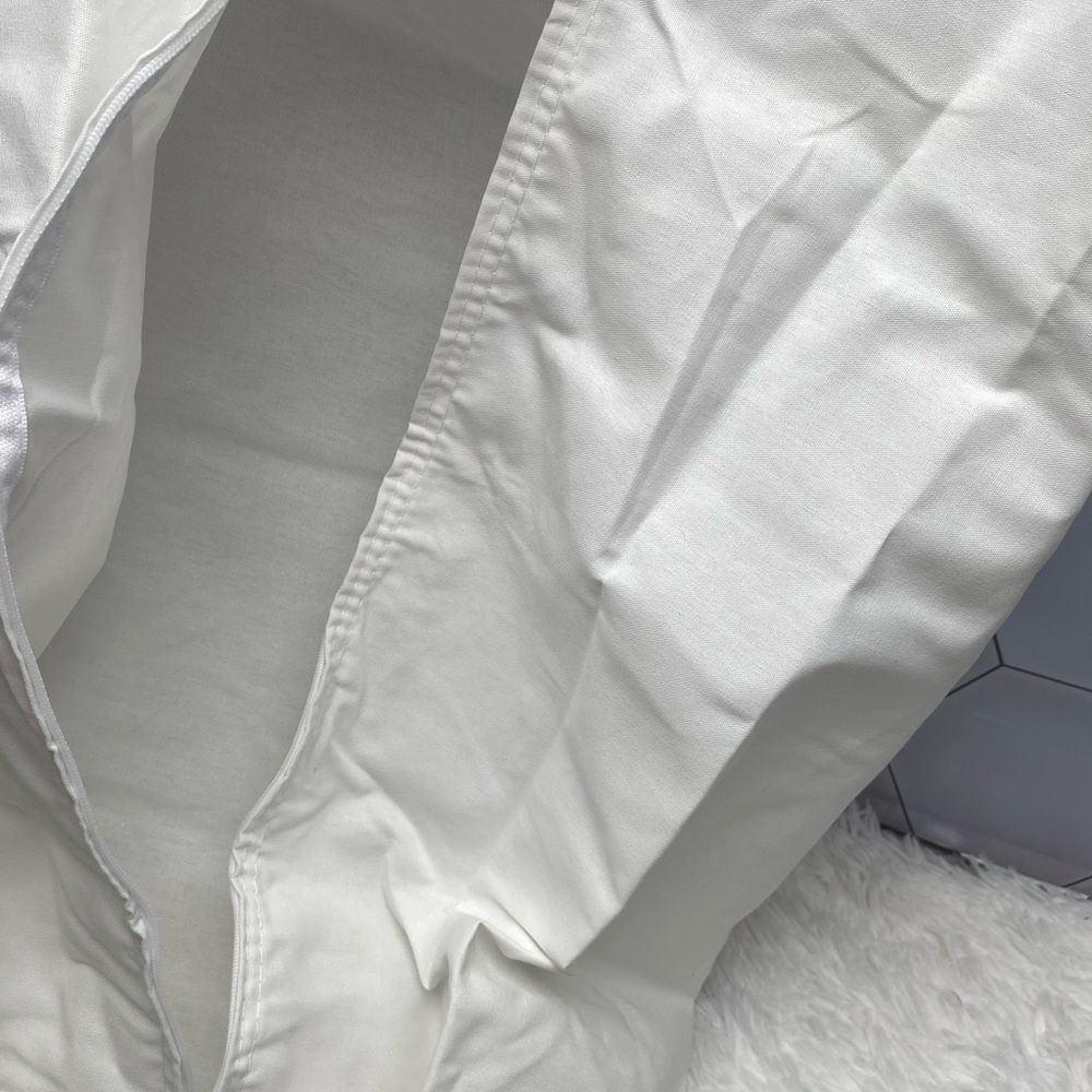 - Hanging Cotton Canvas Laundry Hamper Bag | White, 6" x 16" x 27" (Length… - Picture 12 of 12